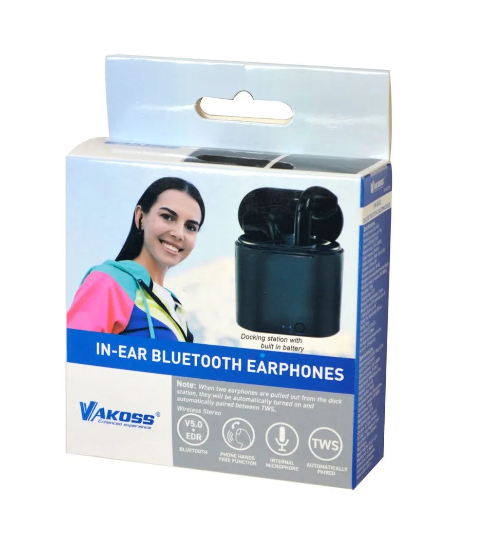 Dëgjuese Vakoss SK-832BK Bluetooth, të zeza - 2