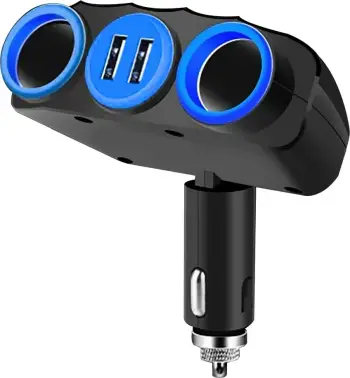 Adapter karikues për veturë Vakoss TP-3268K, 2x USB, 2.1A, i zi