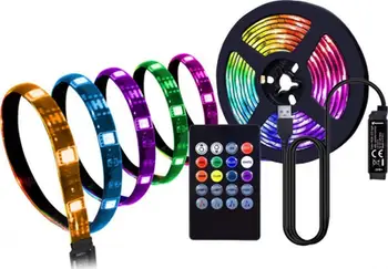 Shirit LED RGB për TV Vakoss LA-C612, 3m, USB 5V, shumëngjyrësh