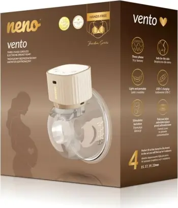 Pompë gjidhënie elektronike neno VENTO, 150 ml, LCD, pa kabllo, bezhë