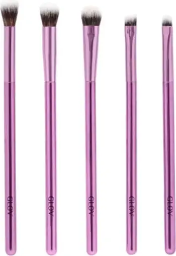 Set furçash për sy Glov Eye Brushes Purple për femra 5 copë