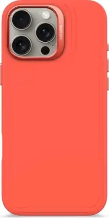 Mbështjellës Decoded AntiMicrobial Silicone Stacks me MagSafe për iPhone 16 Pro Max, Portokalli