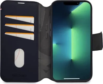 Mbështjellës portofol i ndashëm Decoded për iPhone 14 Pro, me MagSafe, Lëkurë, Blu - 2