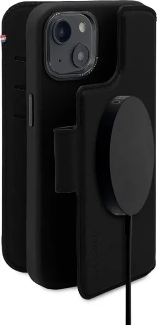 Mbështjellës Decoded Detachable Wallet për iPhone 14 Plus, lëkurë, MagSafe, i zi - 1