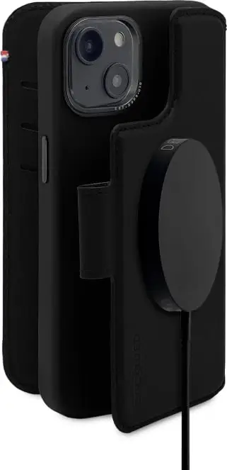Mbështjellës Decoded Detachable Wallet për iPhone 14 Plus, lëkurë, MagSafe, i zi