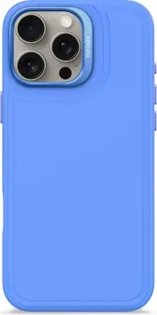 Mbështjellës Decoded AntiMicrobial Silicone Stacks me MagSafe për iPhone 16 Pro Max, Kaltër