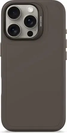 Mbështjellës Decoded AntiMicrobial Silicone Stacks me MagSafe për iPhone 16 Pro, Kafe e errët