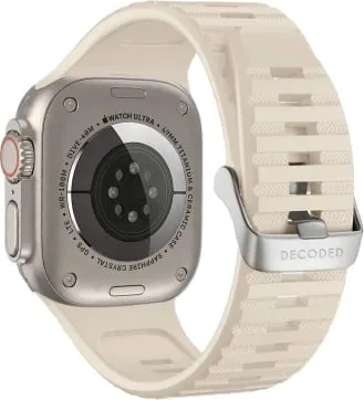 Rrip silikoni për Apple Watch Decoded Ultra Traction, 42/44/45/49 mm, Bardhë - 1