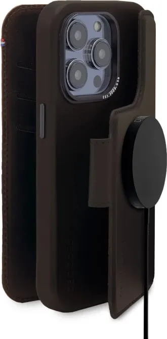 Mbështjellës Decoded Detachable Wallet për iPhone 14 Pro, lëkurë, MagSafe, Kafe - 1
