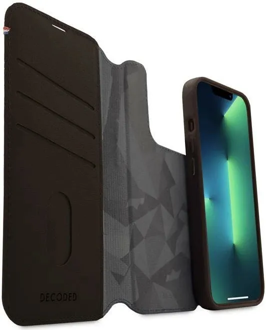 Mbështjellës Decoded Detachable Wallet për iPhone 14 Pro, lëkurë, MagSafe, Kafe - 3