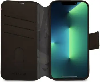 Mbështjellës Decoded Detachable Wallet për iPhone 14 Pro Max, lëkurë, MagSafe, Kafe