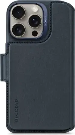 Mbështjellës Decoded për iPhone 16 Pro me portofol të ndashëm, MagSafe, Kaltër