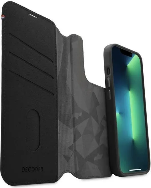 Mbështjellës Decoded Detachable Wallet prej lëkure me MagSafe për iPhone 14 Pro, e zezë - 3