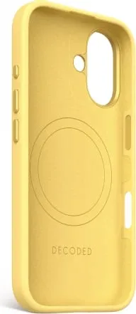 Mbështjellës Decoded AntiMicrobial me MagSafe për iPhone 16, e verdhë - 3