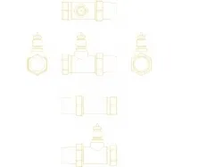 Valvula e drejtpërdrejtë termostatike Danfoss 1/2 " - 2