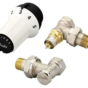 Komplet termostatik këndor DANFOSS, RA-N me kokë PANDA 1/2 "(013G5163)