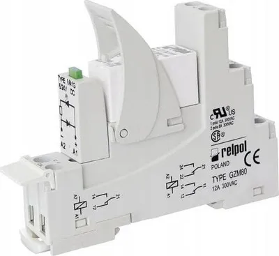 Relai ndërfaqësor Relpol PI85-012DC-M41G-MS-2011, 1P 12V DC, 16A 250V AC - 1