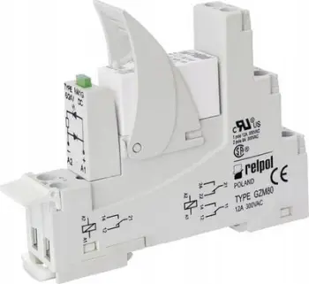 Relai ndërfaqësor Relpol PI85-012DC-M41G-MS-2011, 1P 12V DC, 16A 250V AC