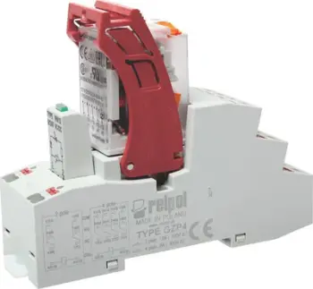 Rele ndërfaqe Relpol PIR4-024AC-M91G-PS-2014, 4P 6A, 24V AC, gri