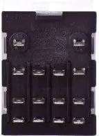 Rele elektrike Relpol (RXM4AB2P7), 4P, 6A, 230V AC, e zezë