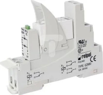 Relé ndërfaqe Relpol PI84-024DC-M41G-TS-2012, 2P 8A, 24V DC, gri - 1