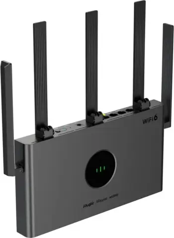 Router Ruijie RG-EW3000GX PRO, Wi-Fi 6, Dual-Band, 256 MB Flash, 3 Antena, E zezë