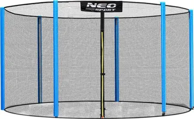 Rrjetë e jashtme për trampolina Neo-Sport, 312cm/10ft, e zezë - 1