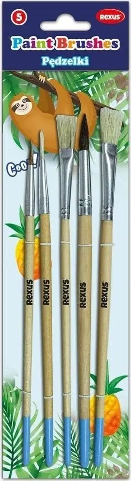 Set furçash Beniamin Brushes, 5 copë, qime natyrale