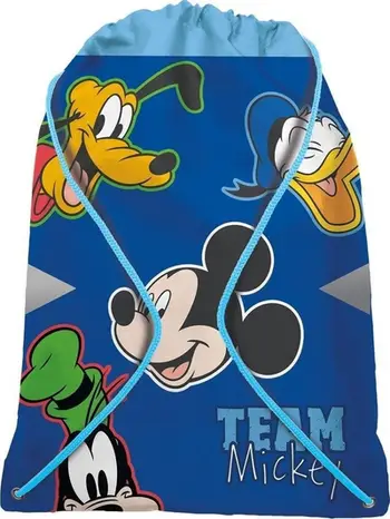 Çantë sportive Beniamin Gym Bag Mickey Mouse, për fëmijë, me mbyllje me litar, shumëngjyrëshe