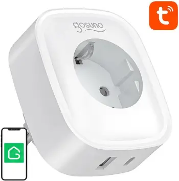 Prizë smart Gosund SP6, 16A, USB-C 20W, WiFi/Bluetooth, e bardhë