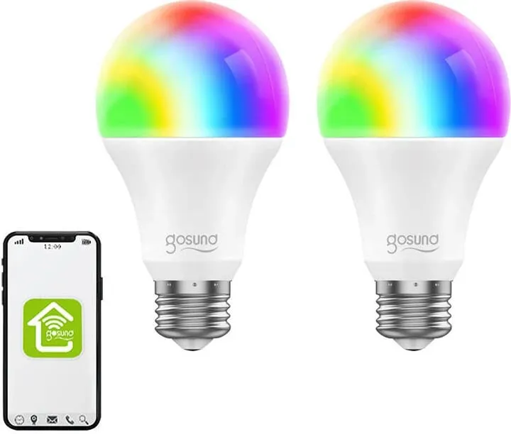 Llambë inteligjente LED Gosund WB4, 9W, E27, RGB, set 2 copë - 3