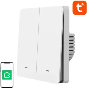 Çelës inteligjent drite Gosund SW9, WiFi, kompatibil me Google Assistant dhe Alexa, i bardhë