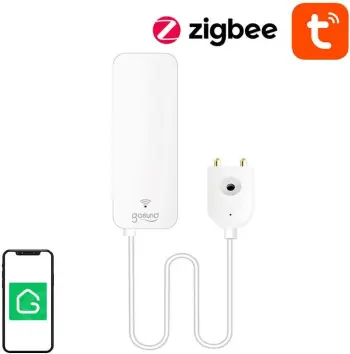 Senzor uji inteligjent Gosund ST19 Tuya, ZigBee, alarm rrjedhjeje, i bardhë