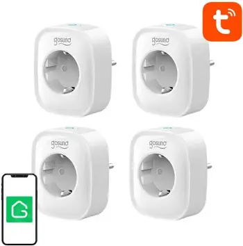 Prizë e mençur WiFi Gosund SP1, set 4 copë, Type F, e bardhë