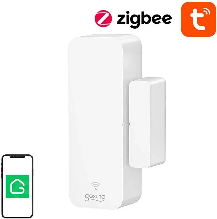Sensor i mençur për dyer dhe dritare Gosund ST18, ZigBee, i bardhë - 1