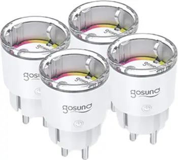 Set prizash të mençura Gosund EP2-Z, ZigBee, 10A, 4 copë, e bardhë