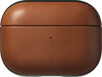 Mbulesë Nomad Leather Case, për AirPods Pro 2, lëkurë natyrale, kafe e çelët English Tan