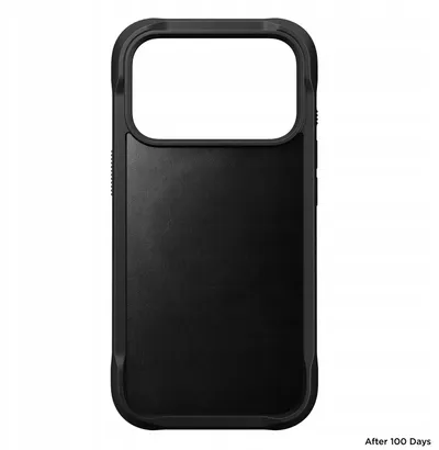 Mbështjellës telefoni Nomad Rugged për iPhone 17 Pro, lëkurë Horween, i zi - 4