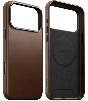 Mbulesë telefoni Nomad Traditional Leather, për iPhone 17 Pro Max, lëkurë, kafe