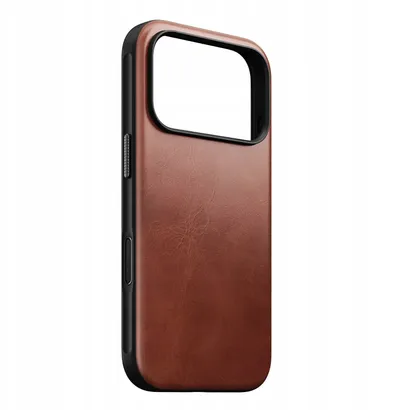 Këllëf telefoni Nomad Modern Leather Case për iPhone 17 Pro, lëkurë Horween, ngjyrë kafe - 1