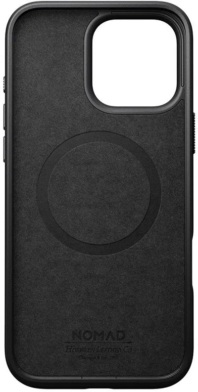 Mbulesë lëkure Nomad Modern, për iPhone 16 Pro Max, Horween, Green Chrome - 4