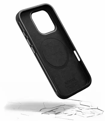 Mbulesë lëkure Nomad Modern, për iPhone 16 Pro Max, Horween, Green Chrome