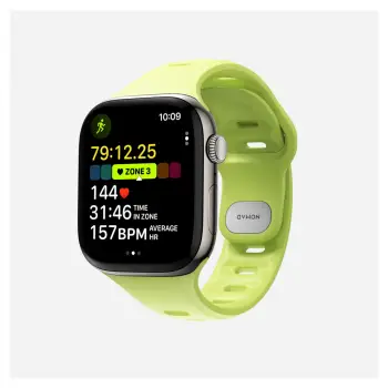 Rrip ore Nomad Tempo Band 42mm, material sintetik FKM, kompatibil me Apple Watch, jeshile lime