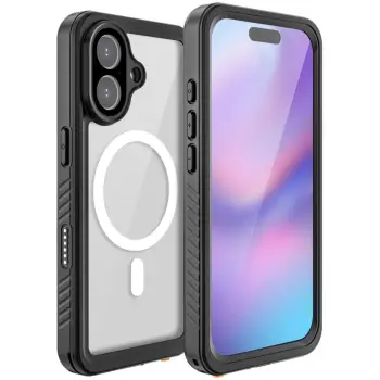 Mbështjellës 4smarts për iPhone 17, i papërshkueshëm nga uji, MagSafe, i zi