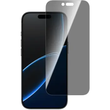 Xham mbrojtës 4smarts Second Glass Privacy për Apple iPhone Air, kornizë montimi, transparencë e errët
