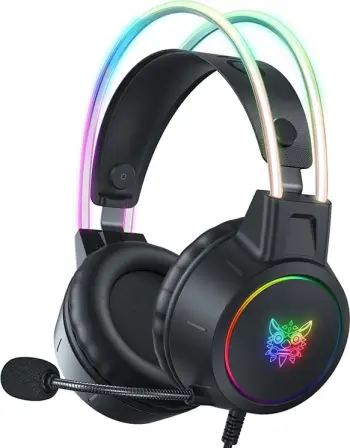 Kufje gaming ONIKUMA x15 PRO me mikrofon, RGB, të zeza