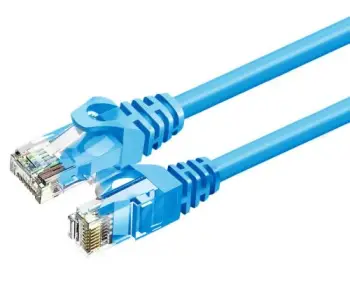 Kabllo rrjeti ZOY, Cat. 6a, UTP, CCA, 0.5m, e kaltër