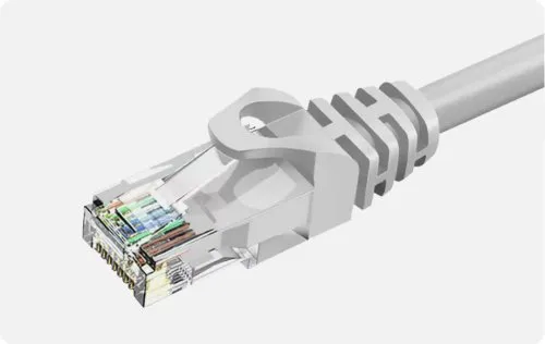 Kabllo rrjeti ZOY, Cat. 6a, UTP, CCA, 0.25m, e hirtë - 2