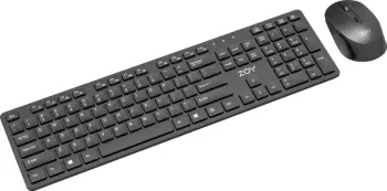 Set tastierë + maus ZOY ZKM888, wireless, i zi