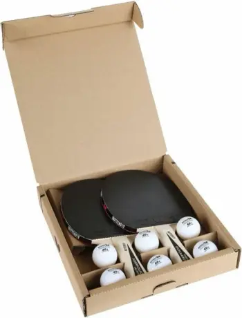 Set pingpongu Butterfly Ovtcharov, 2 raketa, 6 toptha, i bardhë